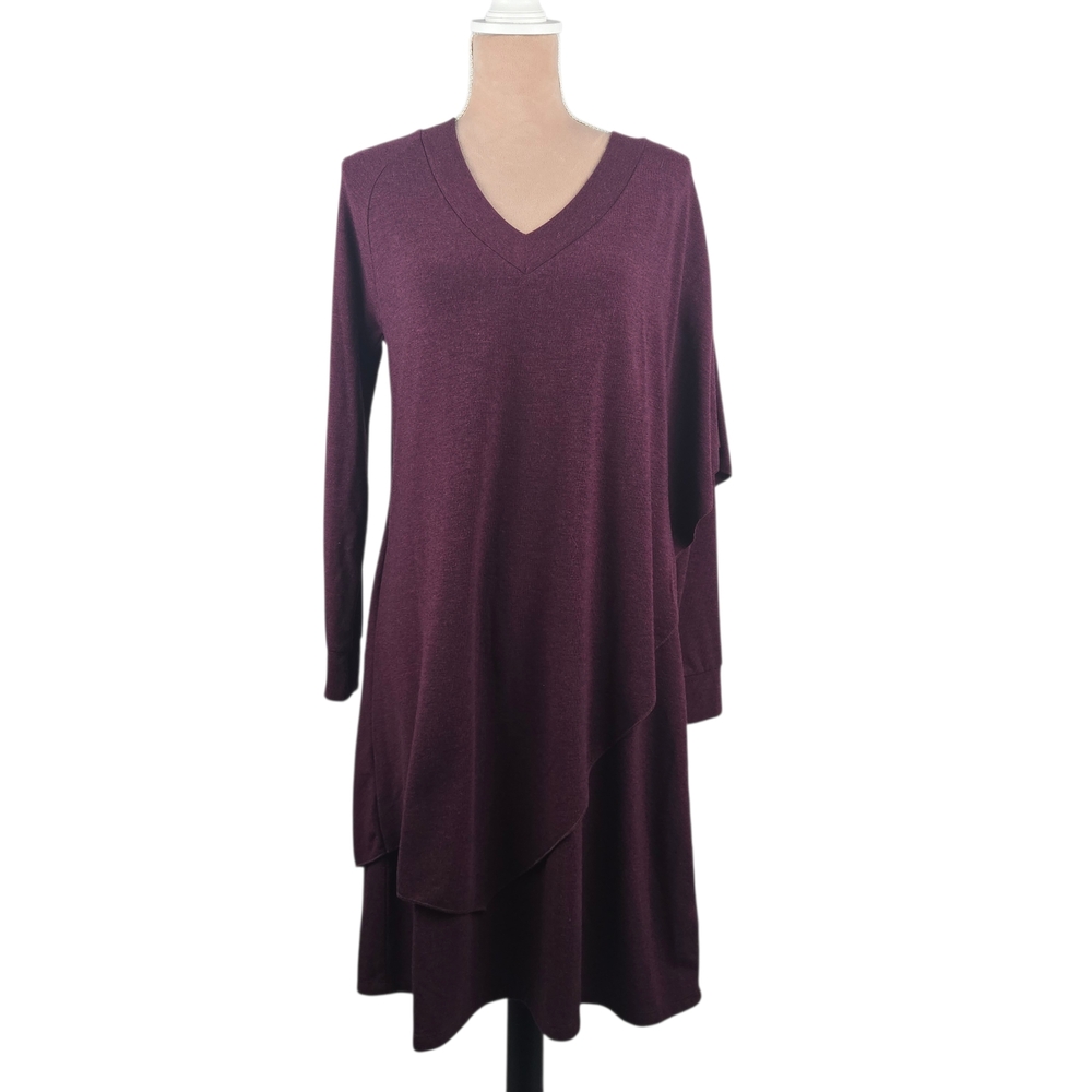 Soft Surroundings Marla Dress Plum Purple Size Small